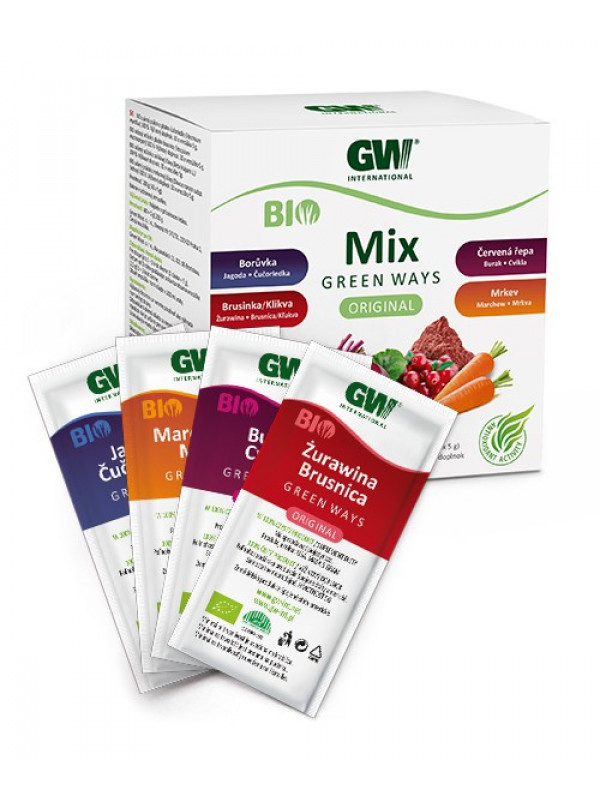 BIO sušený prášok  zo šťavy MRKVY Green Ways10 x 5g